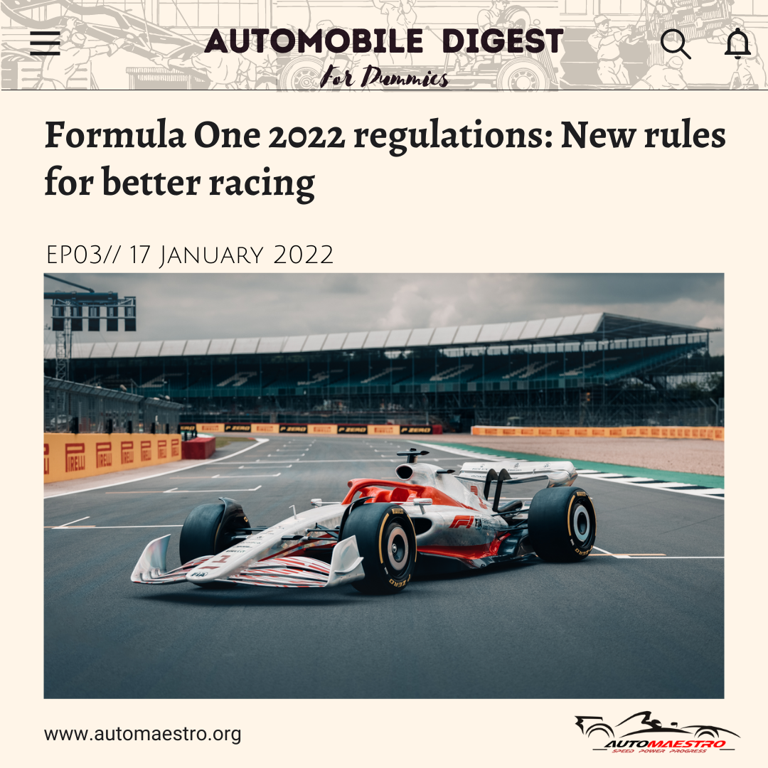 Formula One 2022 regulations New rules for better racing Automaestro