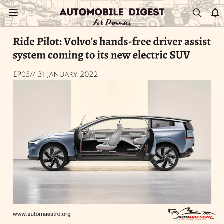 Ride Pilot: Volvo’s hands-free driver assist system coming to its new electric SUV