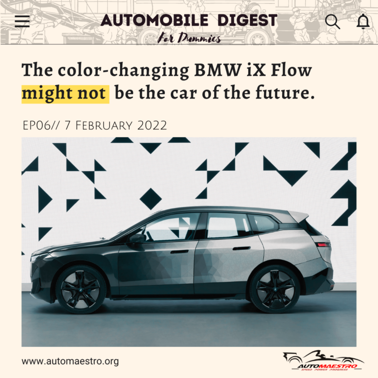 The color-changing BMW iX Flow might not be the car of the future